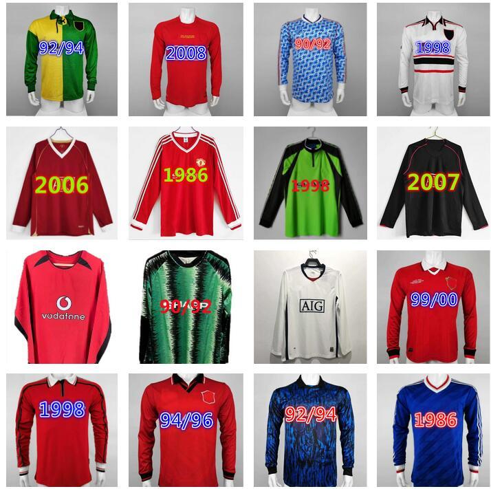 Manchester Long Sleeve 1998 Retro MAN Soccer Jerseys 90 92 94 96 98 99 00 02 04 06 07 08 09 10 Vintage Schmeichel goalkeeper Football shirt CANTONA BECKHAM SOLSKJAER UTD
Manchester Long Sleeve 1998 Retro MAN Soccer Jerseys 90 92 94 96 98 99 00 02 04 06 07 08 09 10 Vintage Schmeichel goalkeeper Football shirt CANTONA BECKHAM SOLSKJAER UTD
