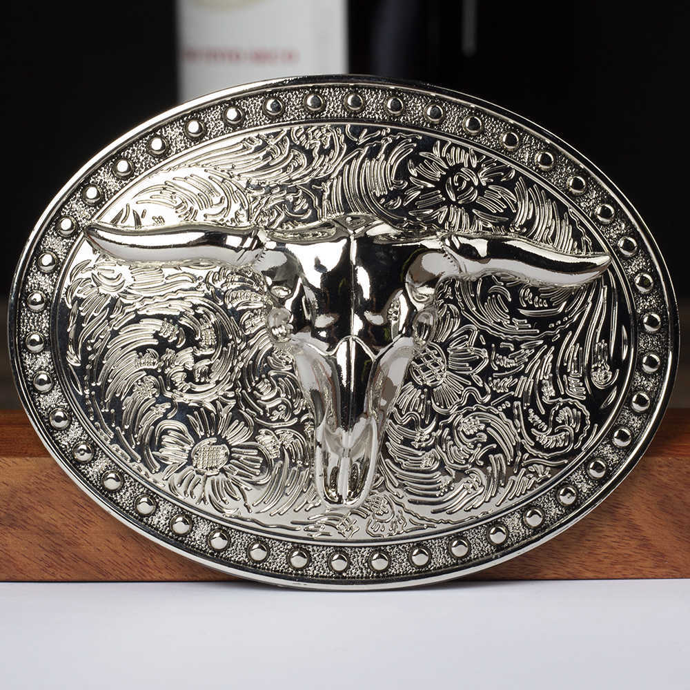 Belts White Tauren Alloy Bulk Buckle Pu Leisure Youth Lap Black Belt Fashion For Men Cowboy W0317