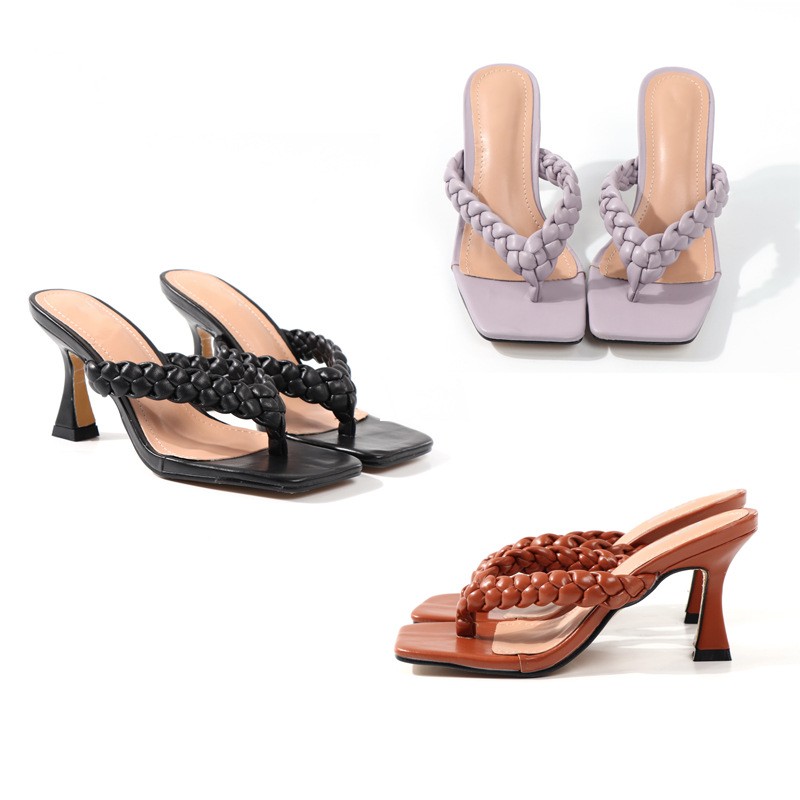 Designer women fashion sandals leather color dancing shoes new sexy high-heeled shoes cool single high-heeled slippers woven with outside wear slippers with 36 - 41 HBP, Style 5
Designer women fashion sandals leather color dancing shoes new sexy high-heeled shoes cool single high-heeled slippers woven with outside wear slippers with 36 - 41 HBP, Style 5