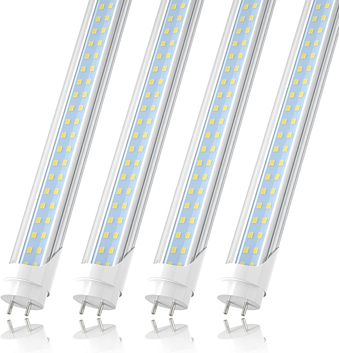 Sunway SMD2835 4FT 1200MM tubes 25W 28W double line LED chips LED Tube Lamps 50w Fluorescent Replacement 48" 1200mm Energy Saving UL