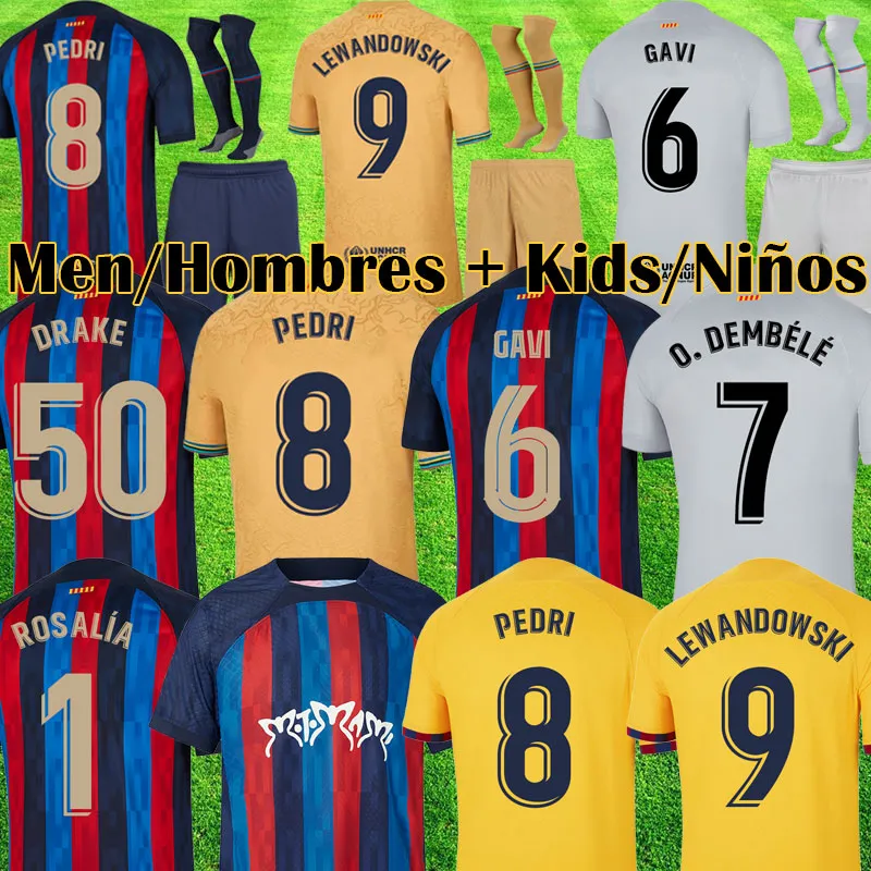 22 23 PEDRI LEWANDOWSKI soccer jerseyS 4th GAVI camiseta de futbol FERRAN 2022 2023 FC ANSU FATI ROSALIA barCELOnas ERIC football shirt men barca kit kids equipments, Home
22 23 PEDRI LEWANDOWSKI soccer jerseyS 4th GAVI camiseta de futbol FERRAN 2022 2023 FC ANSU FATI ROSALIA barCELOnas ERIC football shirt men barca kit kids equipments, Home