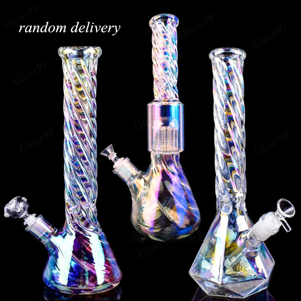 12'' Twisted Iridescent Glass Bong Colorful Swirl Hookahs with Downsteam Perc Beaker Base Water Pipe Dab Rigs Rainbow Smoking Shisha Accessories
12'' Twisted Iridescent Glass Bong Colorful Swirl Hookahs with Downsteam Perc Beaker Base Water Pipe Dab Rigs Rainbow Smoking Shisha Accessories