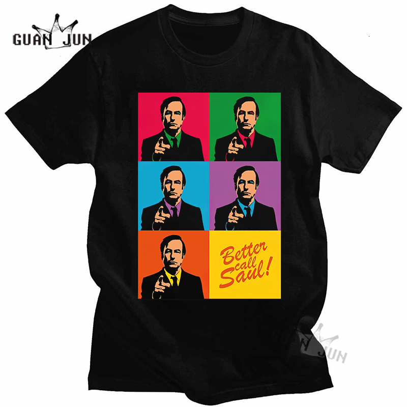 Mens TShirts Better Call Saul Vintage T Shirt Mens Oversized Tshirts 100% Cotton Unisex Tshirts Heisenberg Breaking Bad Tees Harajuku Tops 230317