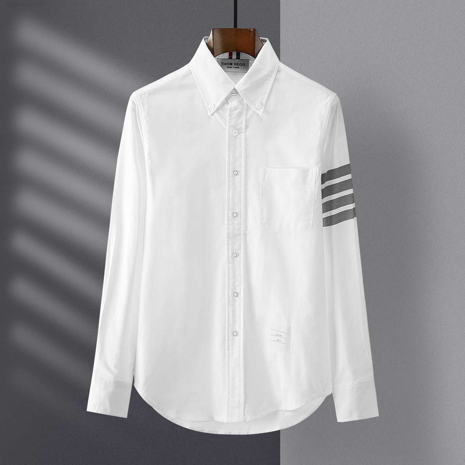 Luxury Brand Shirts Thoms Brownns Blouse Designers Fashion Tb Four Long Sleeve Sleeves Grey Stripe Men's and Women's Fitted Casual, White
Luxury Brand Shirts Thoms Brownns Blouse Designers Fashion Tb Four Long Sleeve Sleeves Grey Stripe Men's and Women's Fitted Casual, White