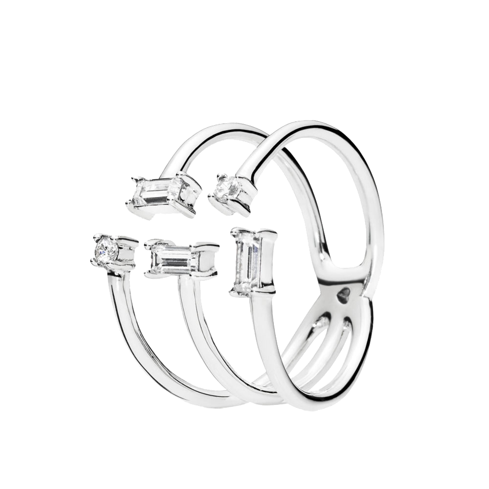 2024 New 925 Sterling Silver Rose Gold, Glittering CZ Polishing Wiring Wide Ring, Ms. Jewelry Fashion Accessories Can Be Used As Gifts