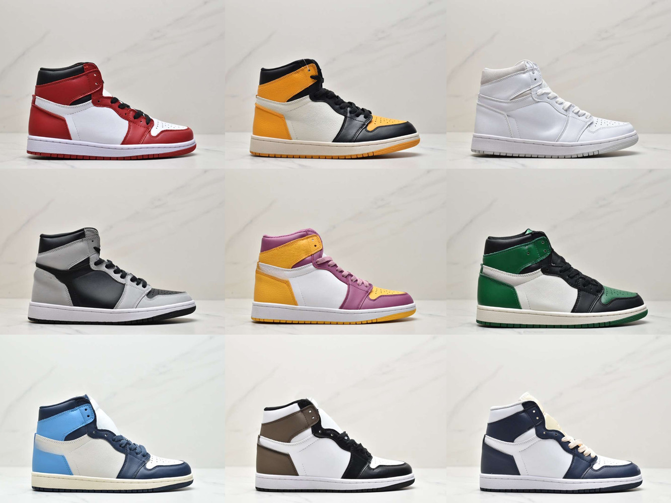 Hot Designer Basketball Shoes 1 Jumpman 1 Basketball Shoes Men's and Women's Sneakers Variety Boldo Black Mocha Bubble Gum Chicago Obsidian Shard Shadow Royal 1, As shown in the picture
Hot Designer Basketball Shoes 1 Jumpman 1 Basketball Shoes Men's and Women's Sneakers Variety Boldo Black Mocha Bubble Gum Chicago Obsidian Shard Shadow Royal 1, As shown in the picture