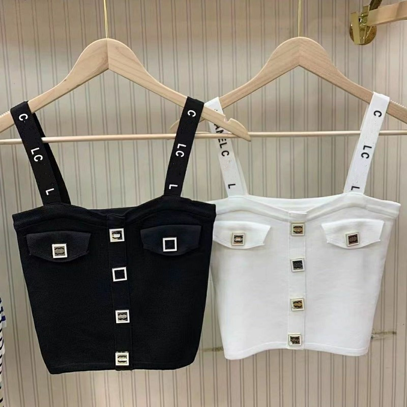 New Paris Brand Designer Women's Tanks 2C Letter Embroidery Top Sexy Off Shoulder sling Tank Top Casual Sports Yoga Outdoor Sleeveless Channel Backless Top Shirts C, C h a n e l
New Paris Brand Designer Women's Tanks 2C Letter Embroidery Top Sexy Off Shoulder sling Tank Top Casual Sports Yoga Outdoor Sleeveless Channel Backless Top Shirts C, C h a n e l