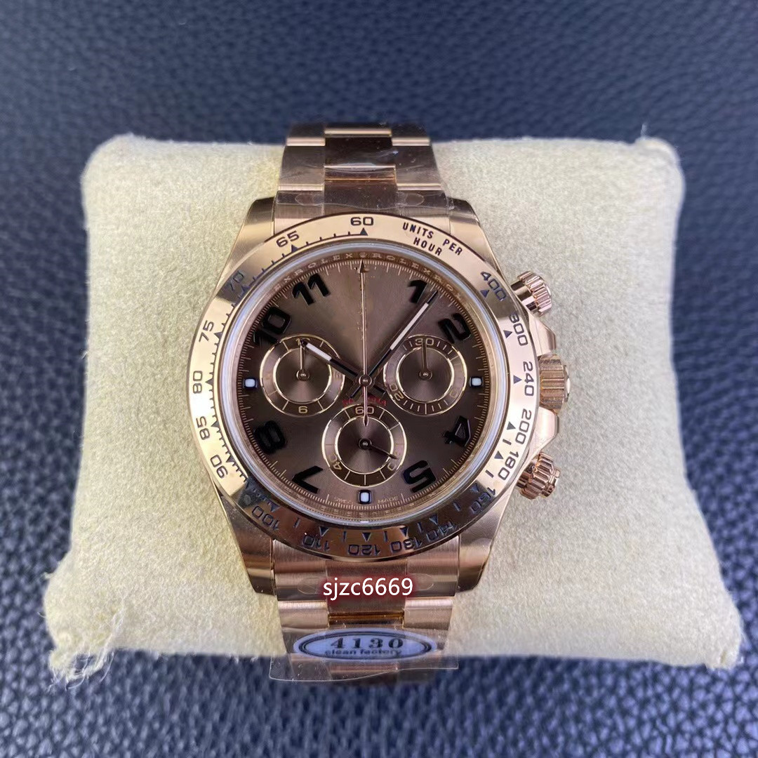 Clean factory watch diameter 40 mm thick 12.2 mm equipped with 4130 movement minute second timing display power storage 72 hours 904 steel, As shown
Clean factory watch diameter 40 mm thick 12.2 mm equipped with 4130 movement minute second timing display power storage 72 hours 904 steel, As shown