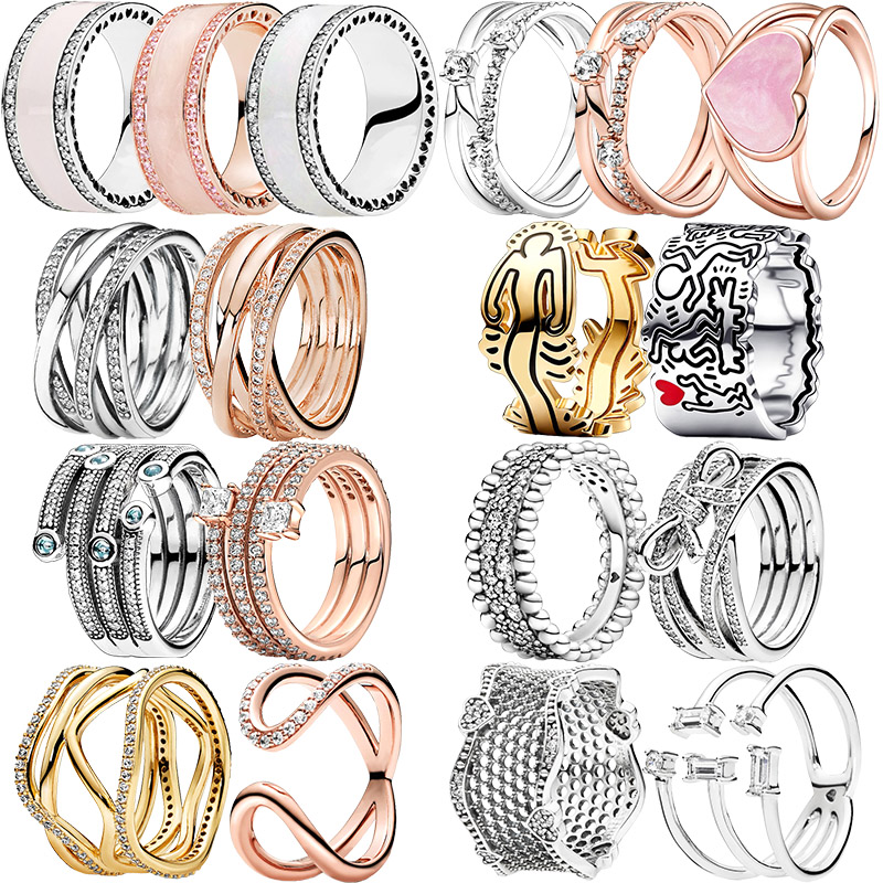 2023 New 925 Sterling Silver Rose Gold, Glittering CZ Polishing Wiring Wide Ring, Ms. Pandora's Jewelry Fashion Accessories Can Be Used As Gifts
2023 New 925 Sterling Silver Rose Gold, Glittering CZ Polishing Wiring Wide Ring, Ms. Pandora's Jewelry Fashion Accessories Can Be Used As Gifts