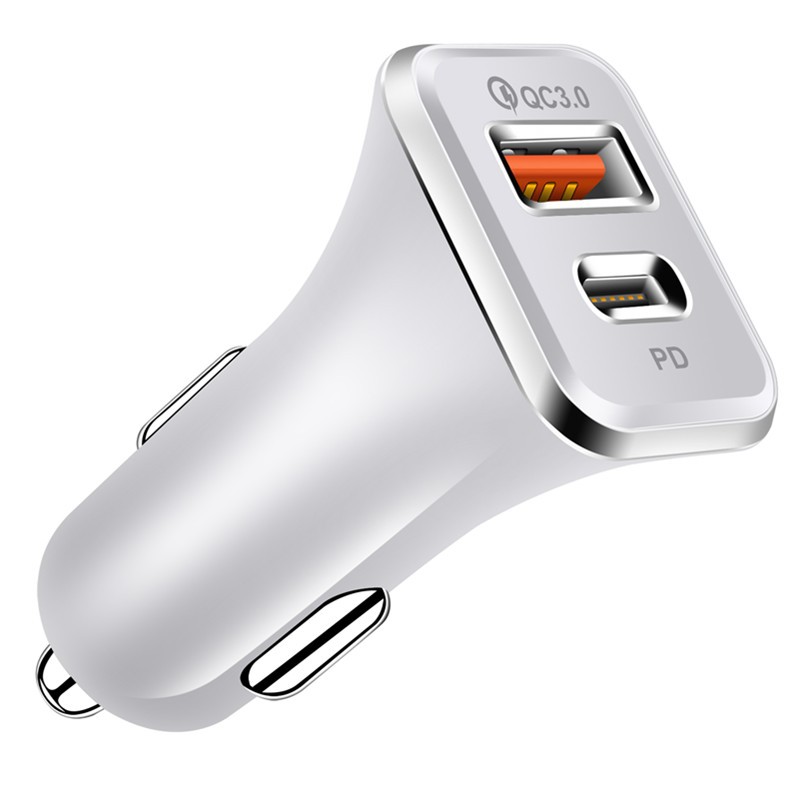 Dual Ports 2.4A High Speed USB C Car Charger Type c Pd Chargers For IPhone 12 13 14 15 Pro Max Samsung S23 S22 Note 20 htc lg With Box