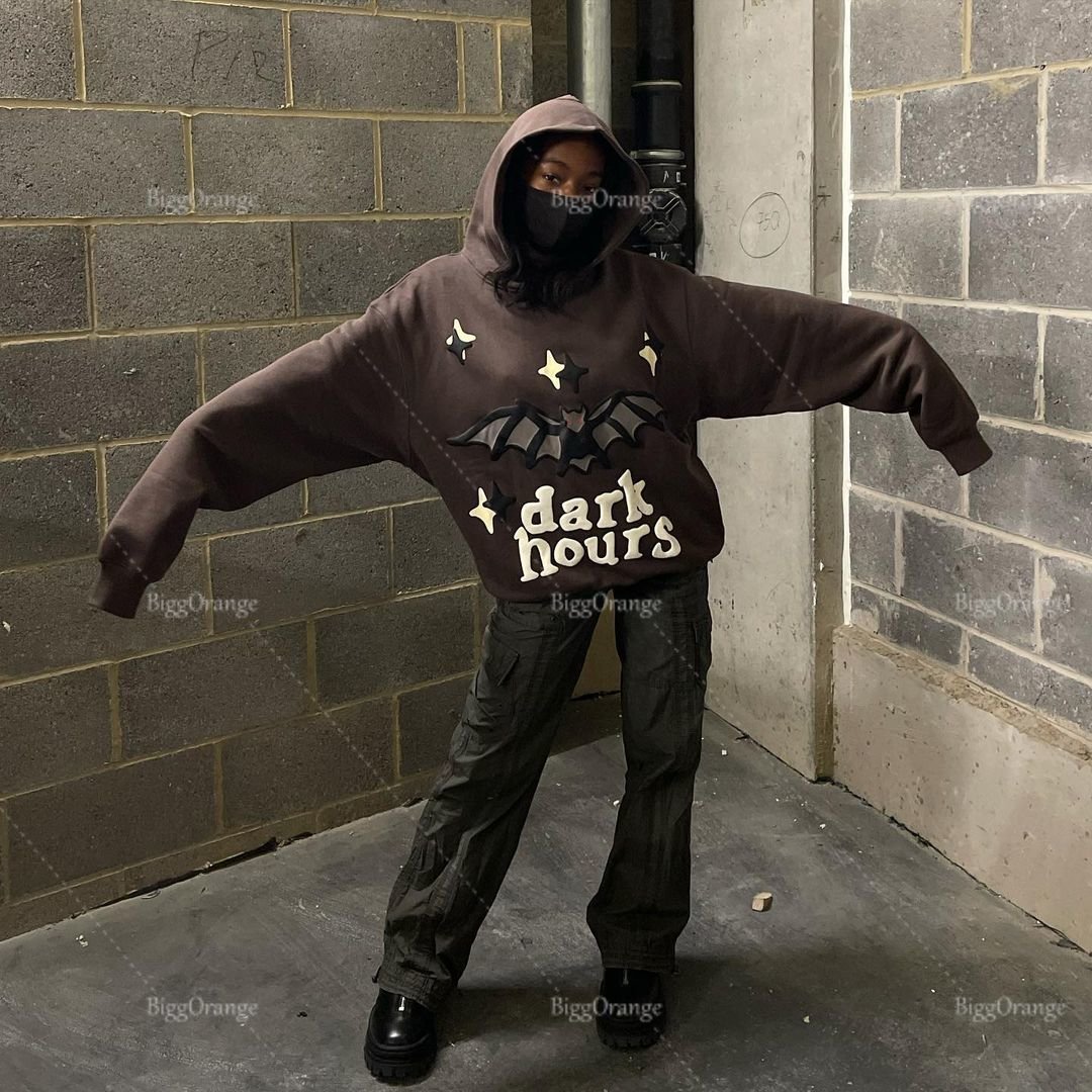 Mens Hoodies Sweatshirts High Quality Bat Foaming Print Streetwear Large Teen Sweatshirt Harajuku Y2k Clothes Top Homie Hoodie Clothing Tracksuit 2303