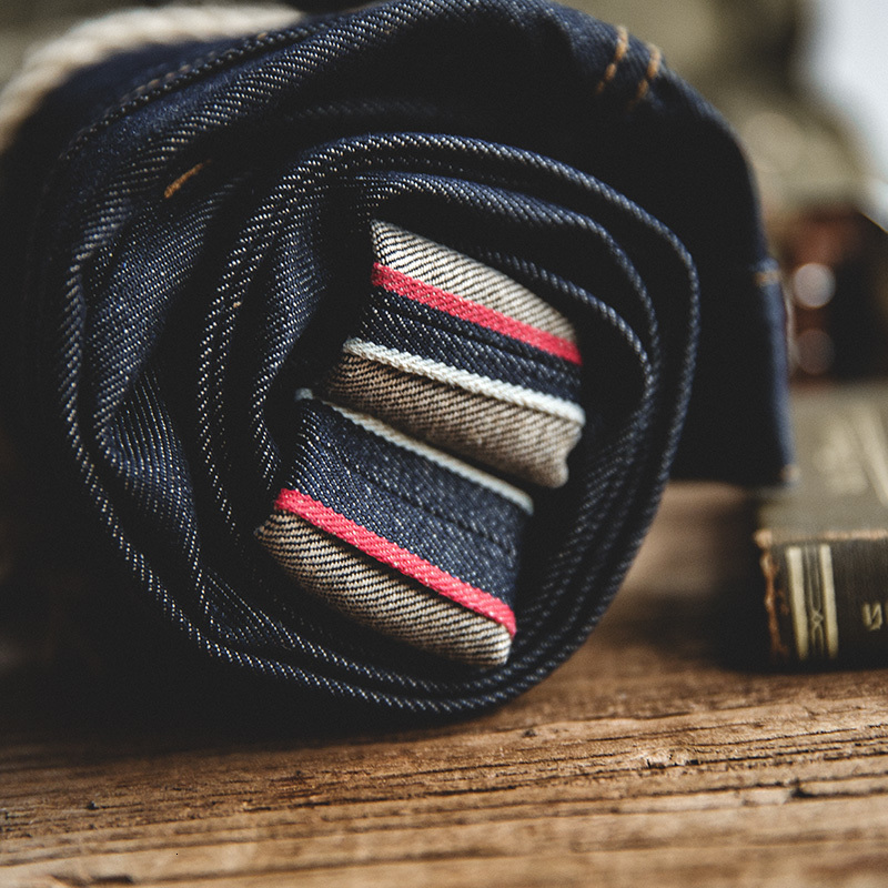 Mens Jeans Maden Workwear Blue Straight Sizes 28 To 38 Disposable Raw Woven Oversize Denim Jean Amekaji Cotton Pants 230317