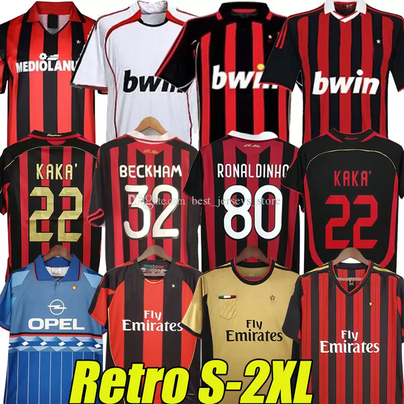 Retro Soccer Jersey 1990 2000 2006 2007 2009 2010 2012 2014 MILAN football shirt Gullit 1988 96 97 Van Basten KAKA Inzaghi BECKHAM RONALDINHO Vintage Classics jerseys, 2013-14 away
Retro Soccer Jersey 1990 2000 2006 2007 2009 2010 2012 2014 MILAN football shirt Gullit 1988 96 97 Van Basten KAKA Inzaghi BECKHAM RONALDINHO Vintage Classics jerseys, 2013-14 away
