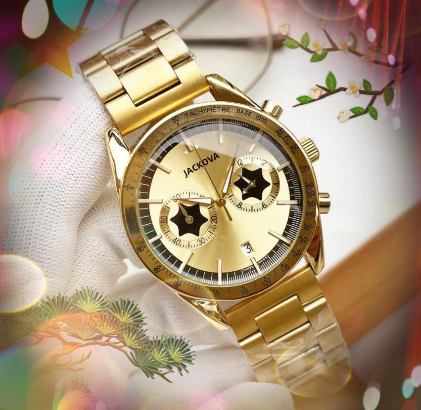 Famous Luxury Fashion Men Stopwatch Watches Full Functional Six Pins Battery Chronograph Quartz Movement Stainless Steel No-Mechanical all the crime Wristwatch, As pic
Famous Luxury Fashion Men Stopwatch Watches Full Functional Six Pins Battery Chronograph Quartz Movement Stainless Steel No-Mechanical all the crime Wristwatch, As pic