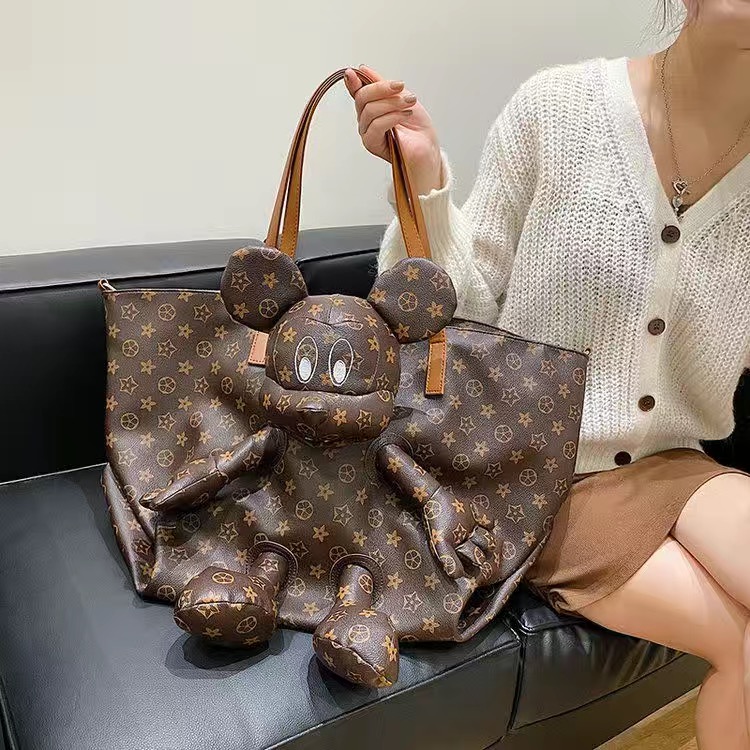 New Women's 2023 Casual Soft Leather Schoolbag Large Capacity Tote Bag Shopping Handbag, Multi
New Women's 2023 Casual Soft Leather Schoolbag Large Capacity Tote Bag Shopping Handbag, Multi