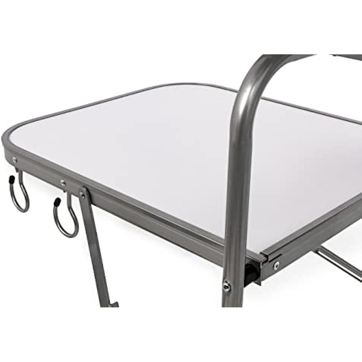 Camco Olympian Deluxe Portable Grill Table | Provides Plenty of Room for Grilling Gear | Ideal for Picnics, Camping Boating Tailgating and Backyard BB