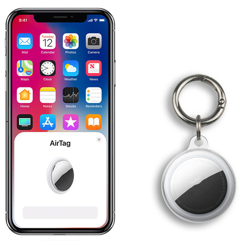 Silicone Soft AirTag Protective Case Airtag Tracking Device Tracker Locator Anti-lost Bag With Keychain For Handbag Fashion Bags Pet Dog Collar Accessories