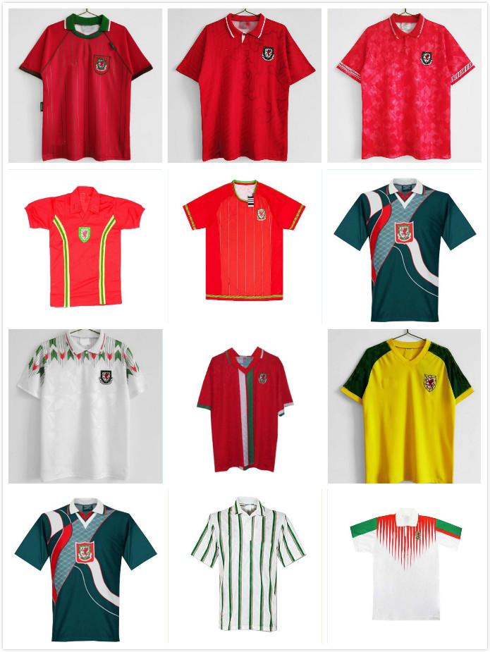 Wales Retro football jerseys 1976 1982 1990 1992 1993 1994 1995 1996 1998 soccer jersey Giggs Hughes Saunders Rush Boden Speed, 2015
Wales Retro football jerseys 1976 1982 1990 1992 1993 1994 1995 1996 1998 soccer jersey Giggs Hughes Saunders Rush Boden Speed, 2015