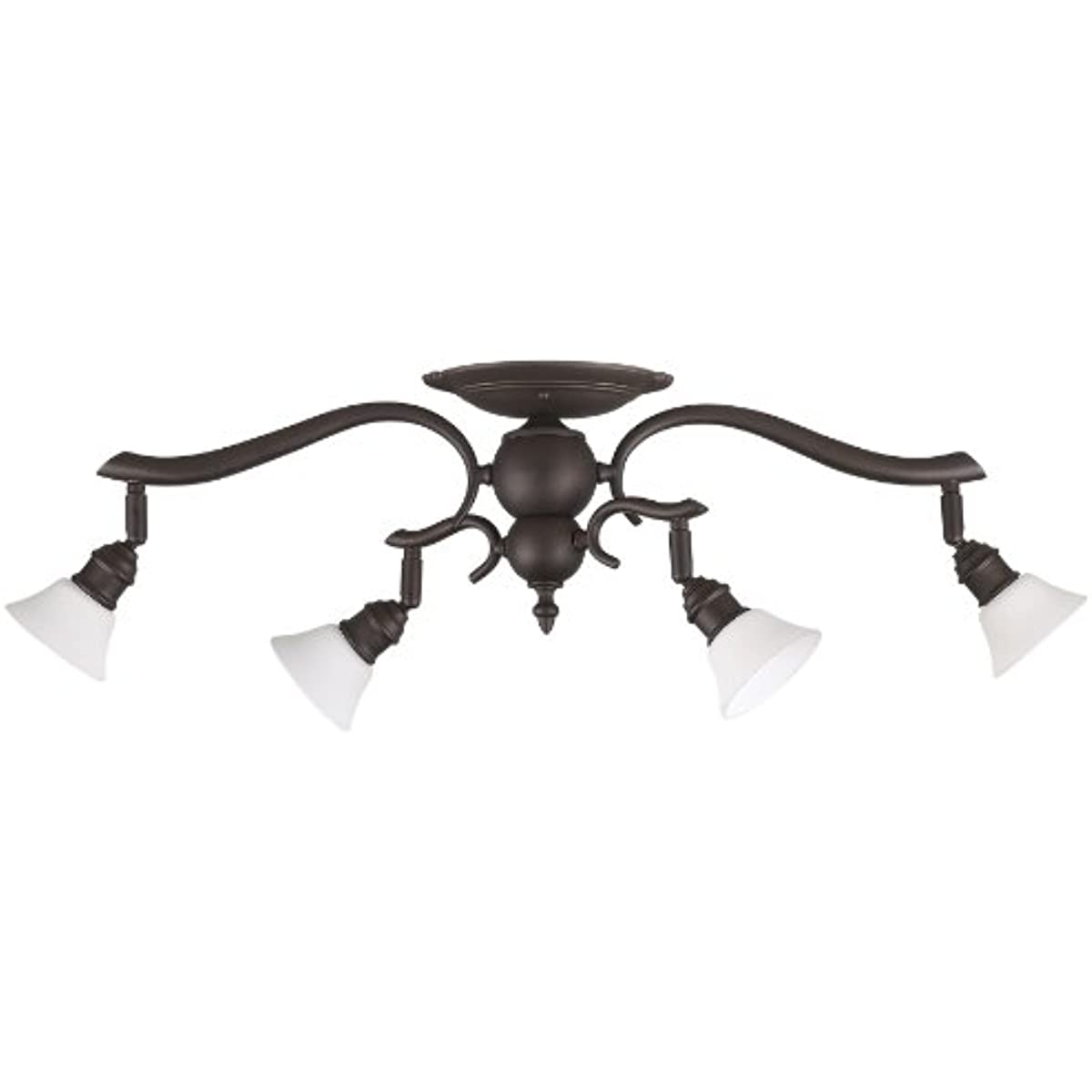 Canarm IT217A04ORB10 Addison 4-Light Dropped Track Lighting with Flat Opal Glass Shades, Oil Rubbed Bronze
Canarm IT217A04ORB10 Addison 4-Light Dropped Track Lighting with Flat Opal Glass Shades, Oil Rubbed Bronze