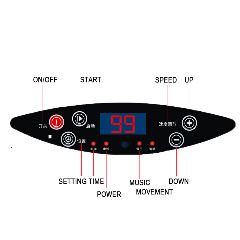 Full Body Massager Vibration Platform Machine Fat Burning Slimming Lazy Weight Loss Shaking Workout Ultimate Oscillating Device 230317