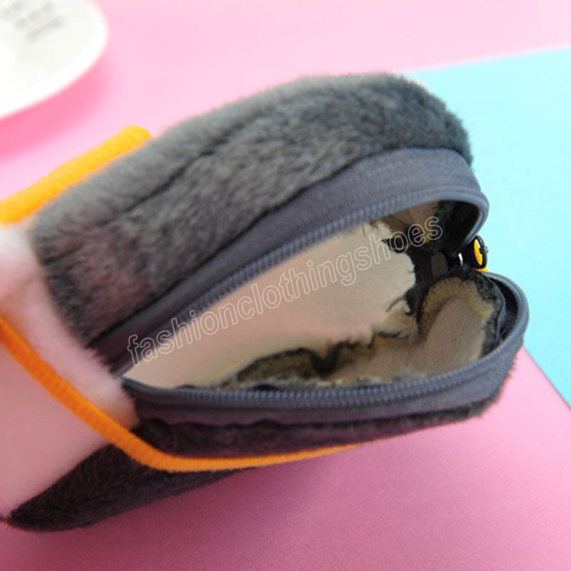 Girls Zipper Mini Bag Children's Gift Penguin Plush Coin Purse Soft Cartoon Animal Keychain Bag Handbag Toy Birthday Gift Lady