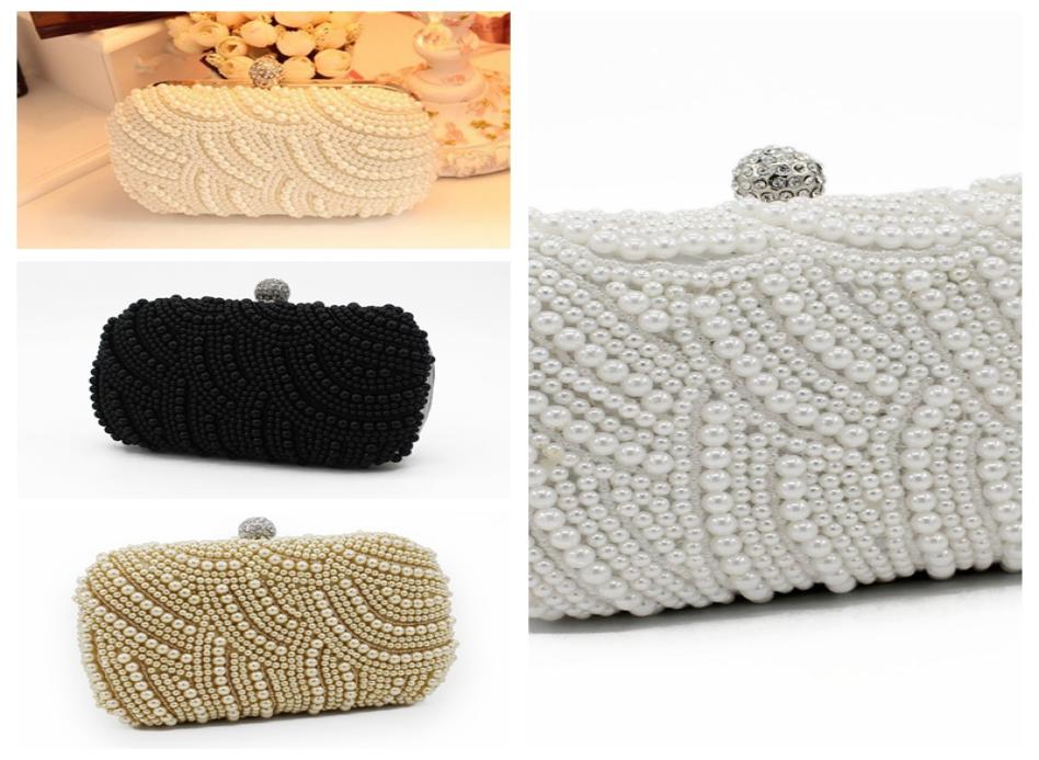 Elegant Full Pearls Crystal Beaded White Bridal Wedding Hand Bags Evening Party One Shoulder Small Clutch Dinner Bags Champagne Fo3356527
Elegant Full Pearls Crystal Beaded White Bridal Wedding Hand Bags Evening Party One Shoulder Small Clutch Dinner Bags Champagne Fo3356527