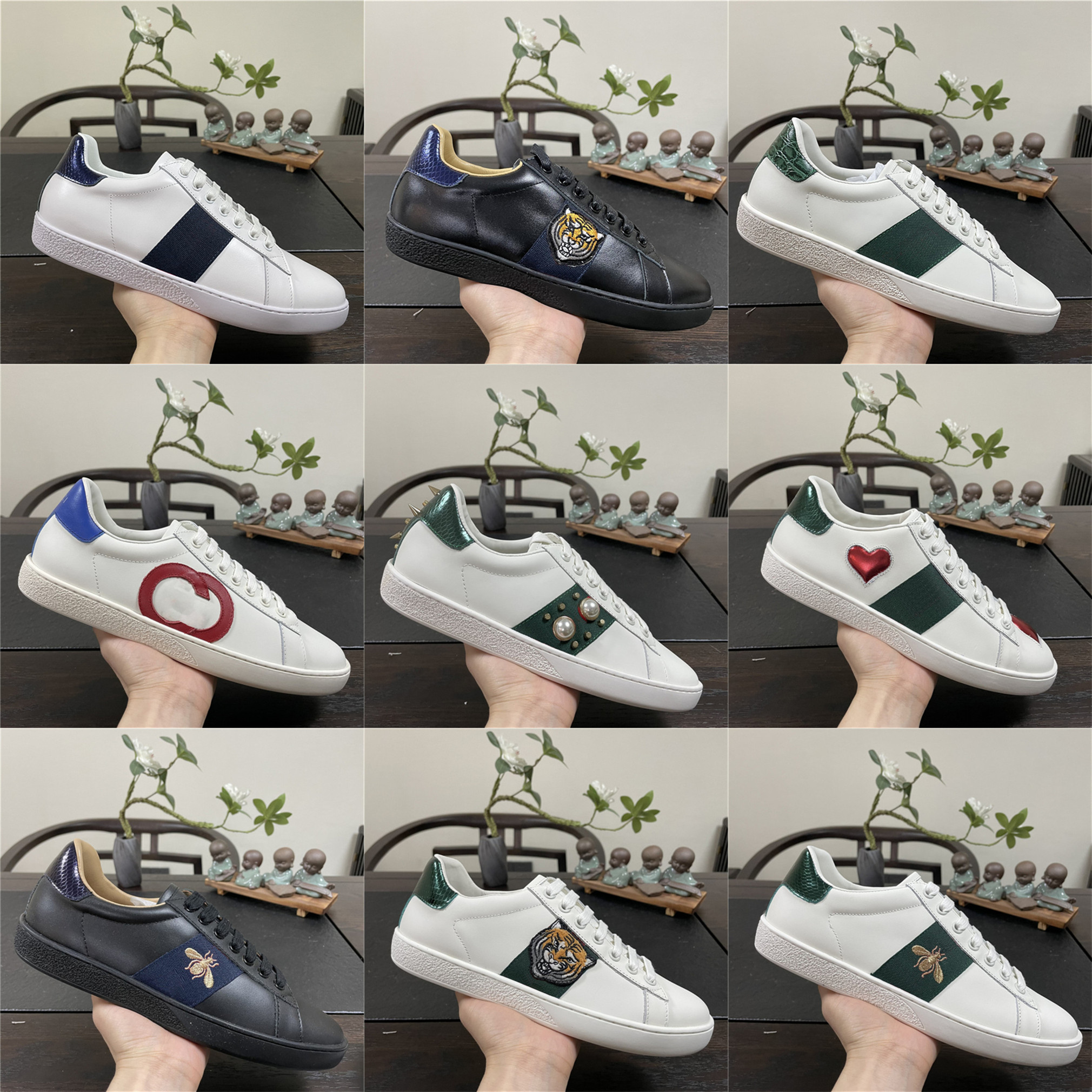 Famous Designer Men Women Casual Shoes Des Chaussures Platfrom Sneakers Espadrilles Shoe With Box ACE Embroidery Bee Tiger Snakes Genuine Leather Trainers, Color#3
Famous Designer Men Women Casual Shoes Des Chaussures Platfrom Sneakers Espadrilles Shoe With Box ACE Embroidery Bee Tiger Snakes Genuine Leather Trainers, Color#3