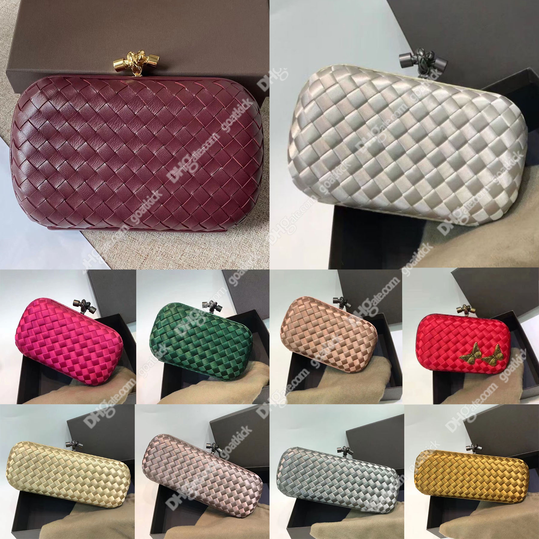 Knot Minaudiere Clutch Bags foulard intreccio leather minaudiere Single compartment Magnetic frame closure Muse brass finish Luxurys Designer Women
Knot Minaudiere Clutch Bags foulard intreccio leather minaudiere Single compartment Magnetic frame closure Muse brass finish Luxurys Designer Women