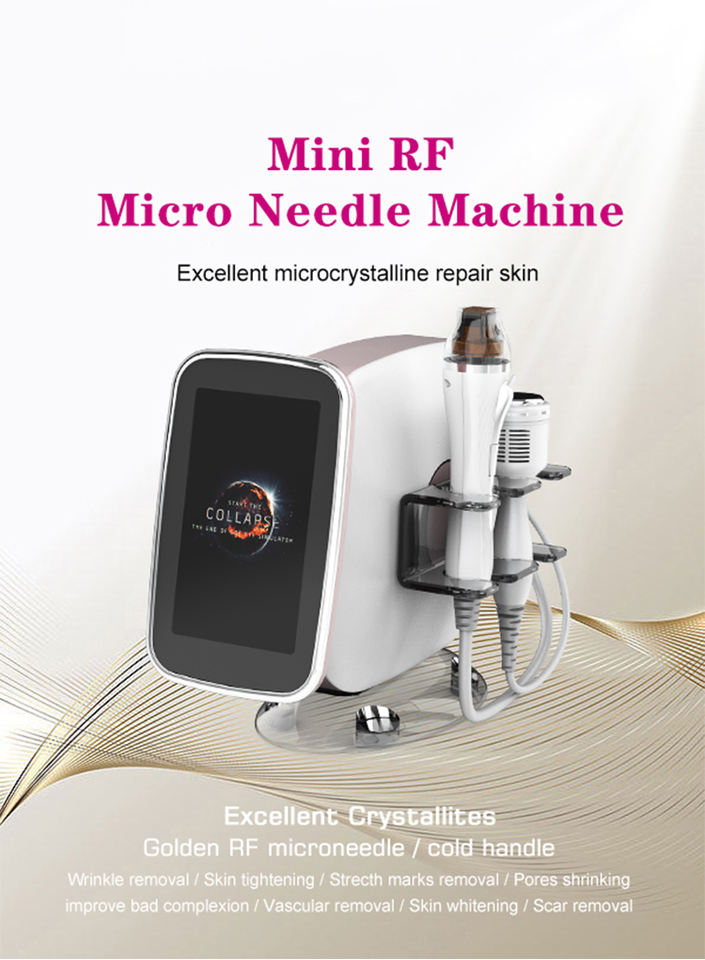 Mesotherapy Device Gold Fractional RF Microneedling Machine 2023 New Acne Scar Wrinkle Removal Stretch Marks