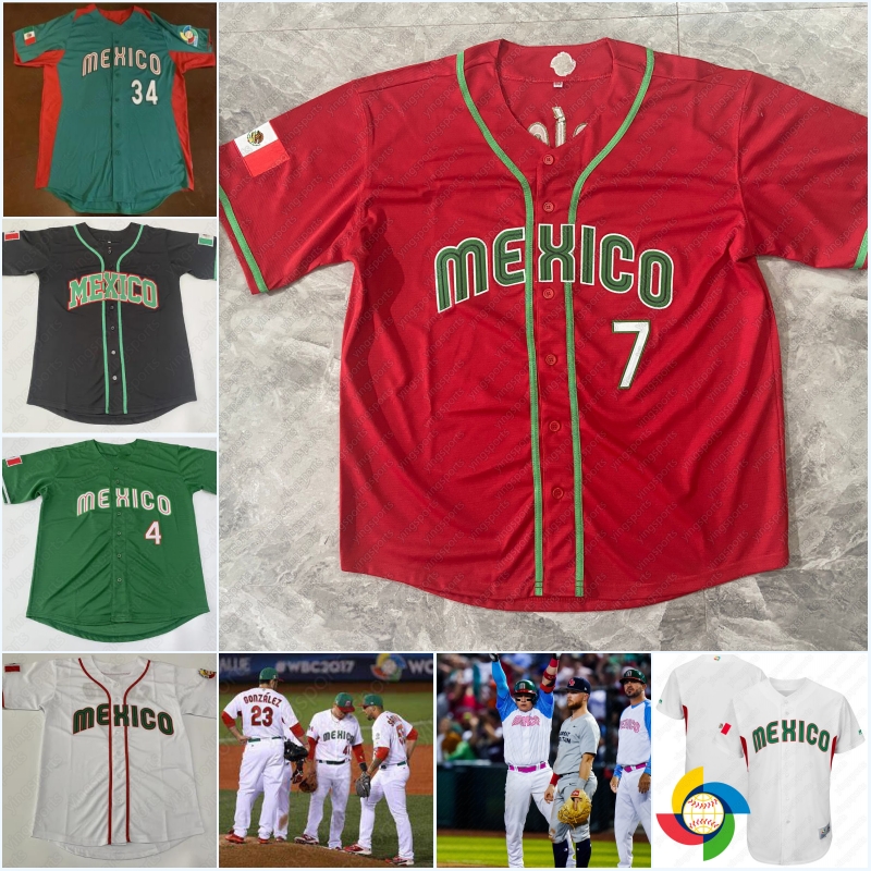 Mexico 2023 World Baseball Classic Jersey WBC Julio Urias Jose Urquidy Randy Arozarena Patrick Sandoval Alex Verdugo Alexis Wilson Joey Meneses Castilla Martinez, Black
Mexico 2023 World Baseball Classic Jersey WBC Julio Urias Jose Urquidy Randy Arozarena Patrick Sandoval Alex Verdugo Alexis Wilson Joey Meneses Castilla Martinez, Black