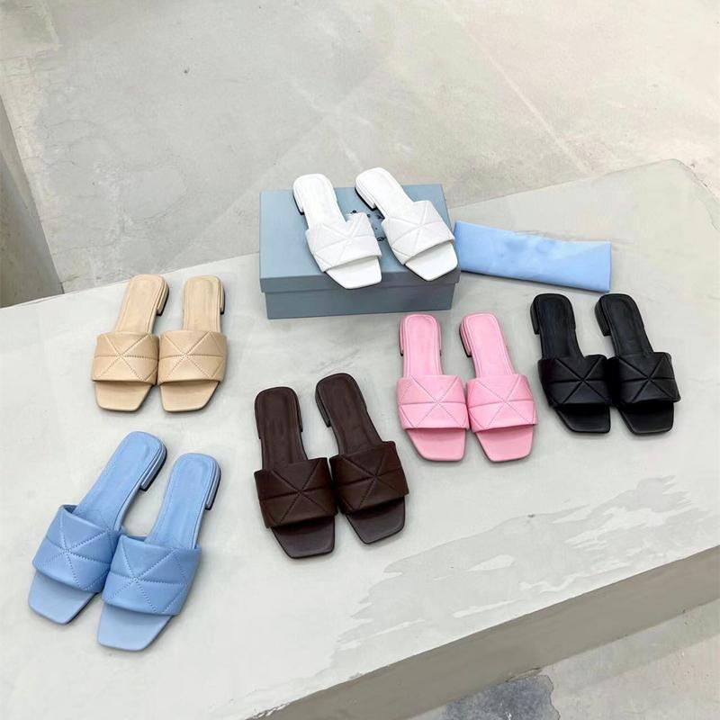 Designer New Women's Slippers Square Flat Sandals Summer Leather Flats Comfort Shoes Walking Shoes Seaside Flip-Flops 35-43
Designer New Women's Slippers Square Flat Sandals Summer Leather Flats Comfort Shoes Walking Shoes Seaside Flip-Flops 35-43