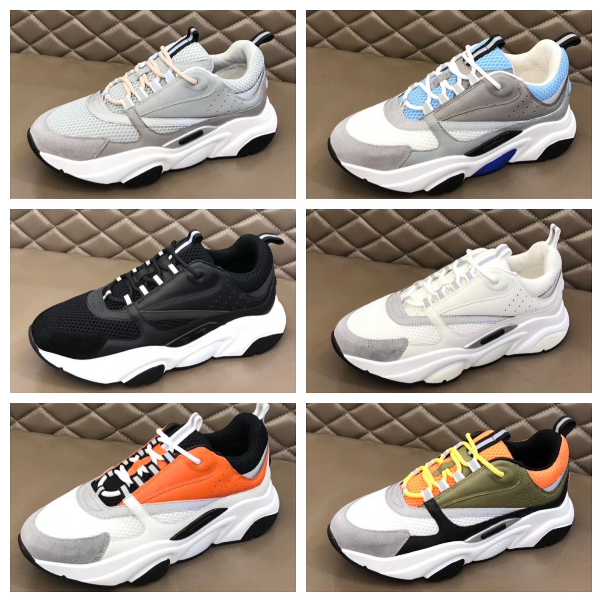 Luxury Brand B22 Casual Shoes Reflective Sneakers Mens Women Trainers Calfskin Patchwork Sneaker oblique Technical Shoe Platform Shoess With Box Size 36-45, Color 1
Luxury Brand B22 Casual Shoes Reflective Sneakers Mens Women Trainers Calfskin Patchwork Sneaker oblique Technical Shoe Platform Shoess With Box Size 36-45, Color 1