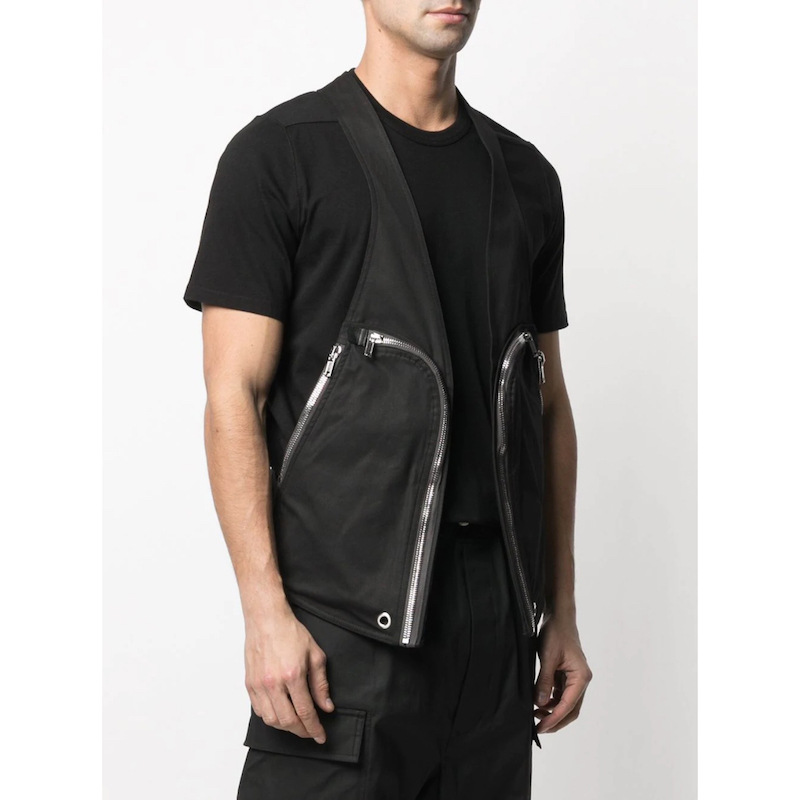 Fashion High Street Brand Rick Casual Workwear Vest Four Brother Zip Pocket Decoration Men's Wear Sleeveless Tops Men Tops Hiphop Streetwear, Black
Fashion High Street Brand Rick Casual Workwear Vest Four Brother Zip Pocket Decoration Men's Wear Sleeveless Tops Men Tops Hiphop Streetwear, Black