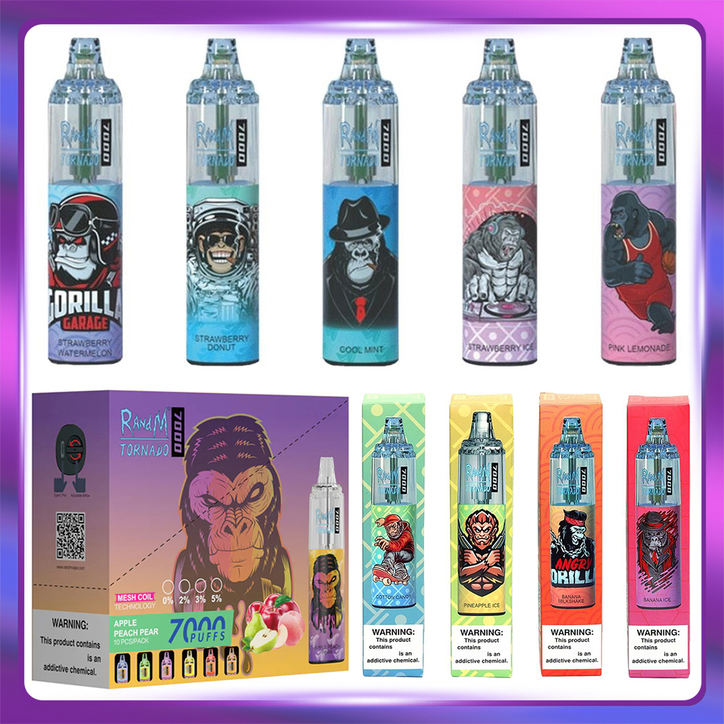 Authentic RandM Tornado Disposable E cigarettes 7000 Puffs Vape Pen 14ml Prefilled Pod Mesh Coil Airflow 1000mAh Rechargeable Battery Vaporizer dazzle aroma king
Authentic RandM Tornado Disposable E cigarettes 7000 Puffs Vape Pen 14ml Prefilled Pod Mesh Coil Airflow 1000mAh Rechargeable Battery Vaporizer dazzle aroma king