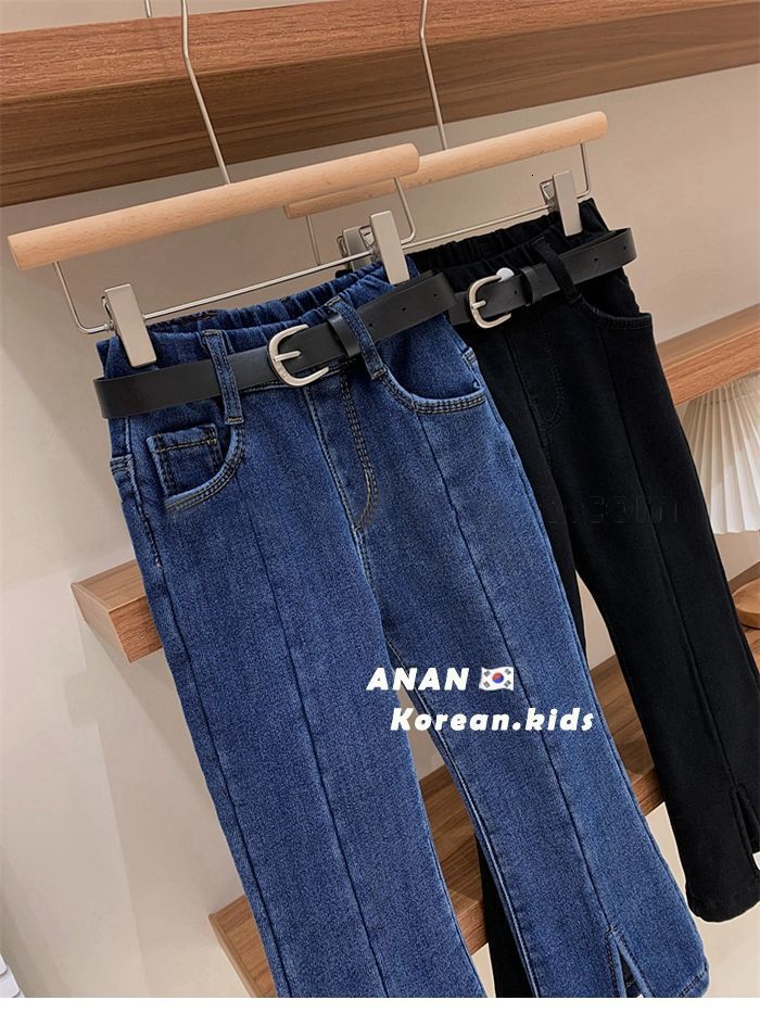 Jeans Spring Autumn Girls Kids Denim Pants Baby Children Jeans Long Pant Trousers Children Clothes 2-12T 230317