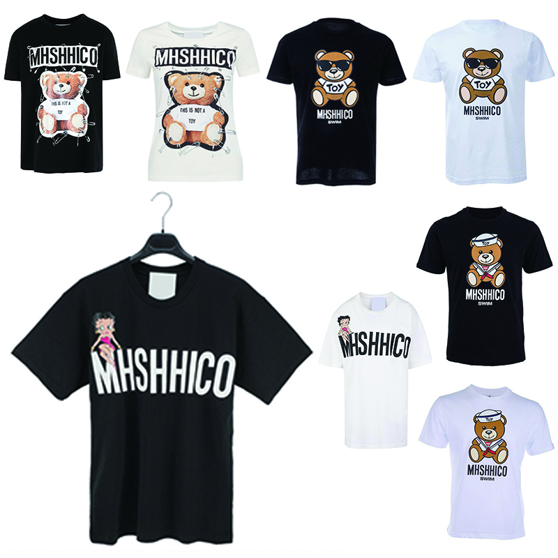Womens designers moschi Mens Tshirt bear tshirts women's tee Italy trend brand summer cotton t shirt summer couples tops
Womens designers moschi Mens Tshirt bear tshirts women's tee Italy trend brand summer cotton t shirt summer couples tops