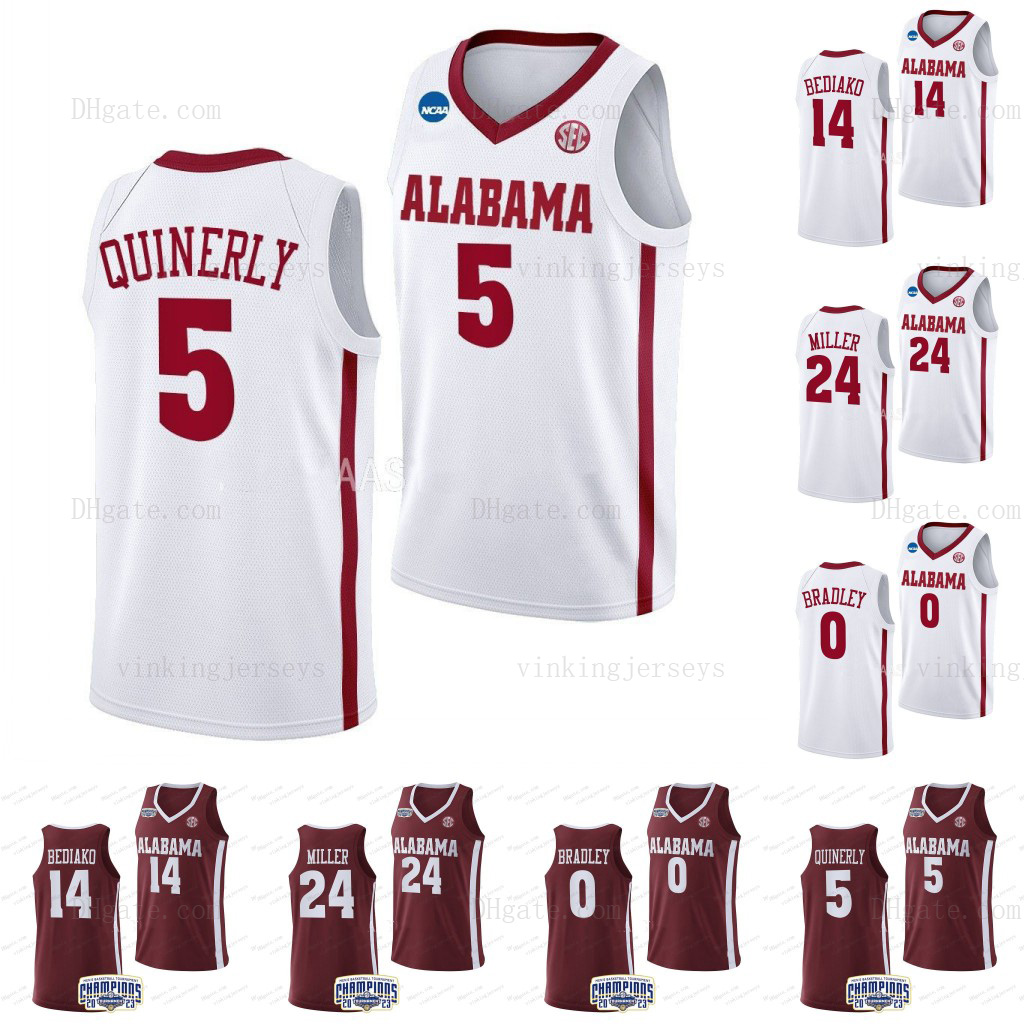 NCAA College Basketball Jersey Alabama Crimson Tide Custom 5 Jahvon Quinerly 14 Charles Bediako 24 Brandon Miller 0 Jaden Bradley MEN WOMEN YOUTH, Red
NCAA College Basketball Jersey Alabama Crimson Tide Custom 5 Jahvon Quinerly 14 Charles Bediako 24 Brandon Miller 0 Jaden Bradley MEN WOMEN YOUTH, Red