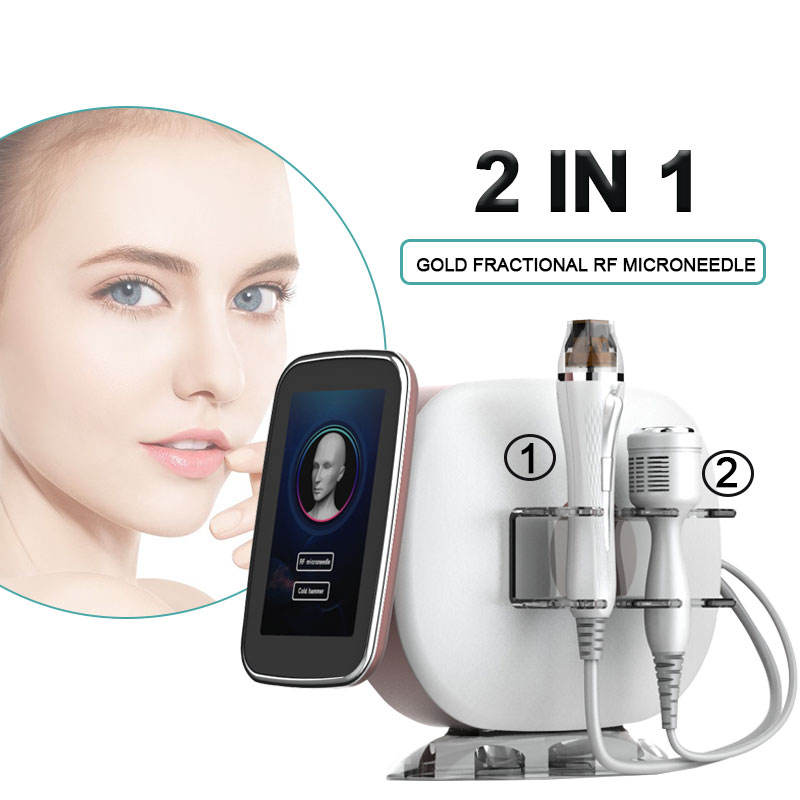Mesotherapy Device Gold Fractional RF Microneedling Machine 2023 New Acne Scar Wrinkle Removal Stretch Marks