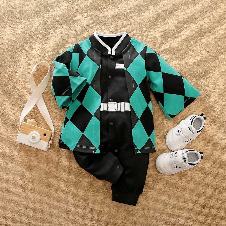 Rompers Baby Clothes Newborn Anime Romper Boy Girl Demon Slayer Cosplay Baby Costume Kids Cartoon Jumpsuit Children Longsleeve Overalls AA230317, Ed80d6
Rompers Baby Clothes Newborn Anime Romper Boy Girl Demon Slayer Cosplay Baby Costume Kids Cartoon Jumpsuit Children Longsleeve Overalls AA230317, Ed80d6