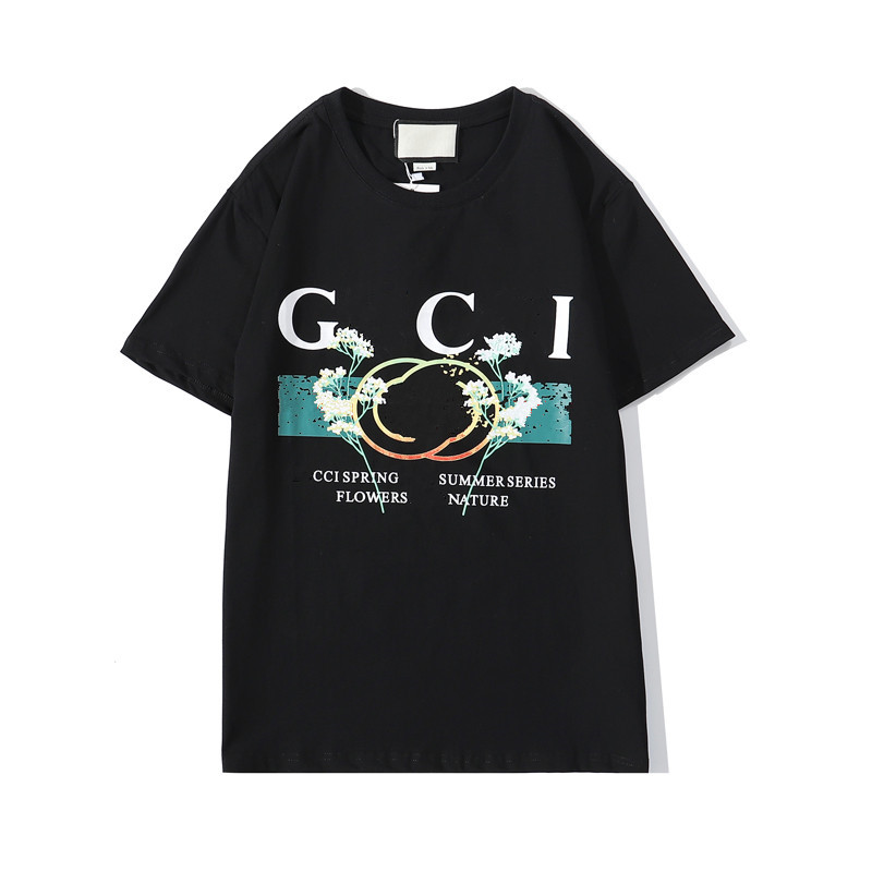 Italian Brand Designer Men's T-Shirt luxurious Fashion Round neck cotton 2G letter printing clothes casual Outdoor sports and tourism Tees for men and women shirts G