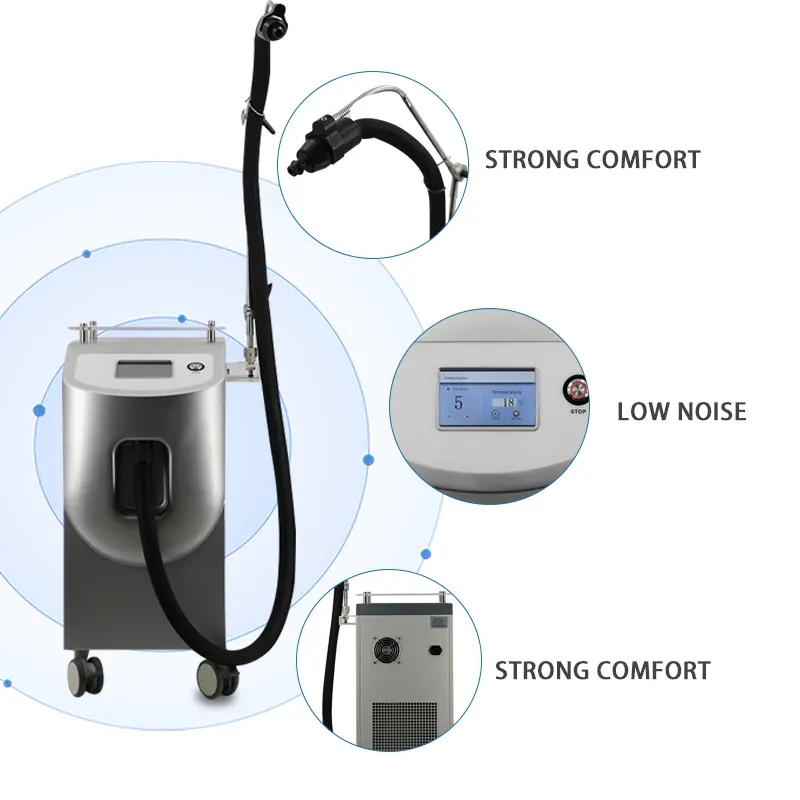 Air Cooling machine Skin Cooler Reduce Pain Device Cryo Therapy prevent from skin burns for laser laser treatment