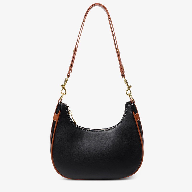 Niche design single shoulder underarm bag 2023 fashion Korean version PU material dumpling bag color contrast handbag, White
Niche design single shoulder underarm bag 2023 fashion Korean version PU material dumpling bag color contrast handbag, White