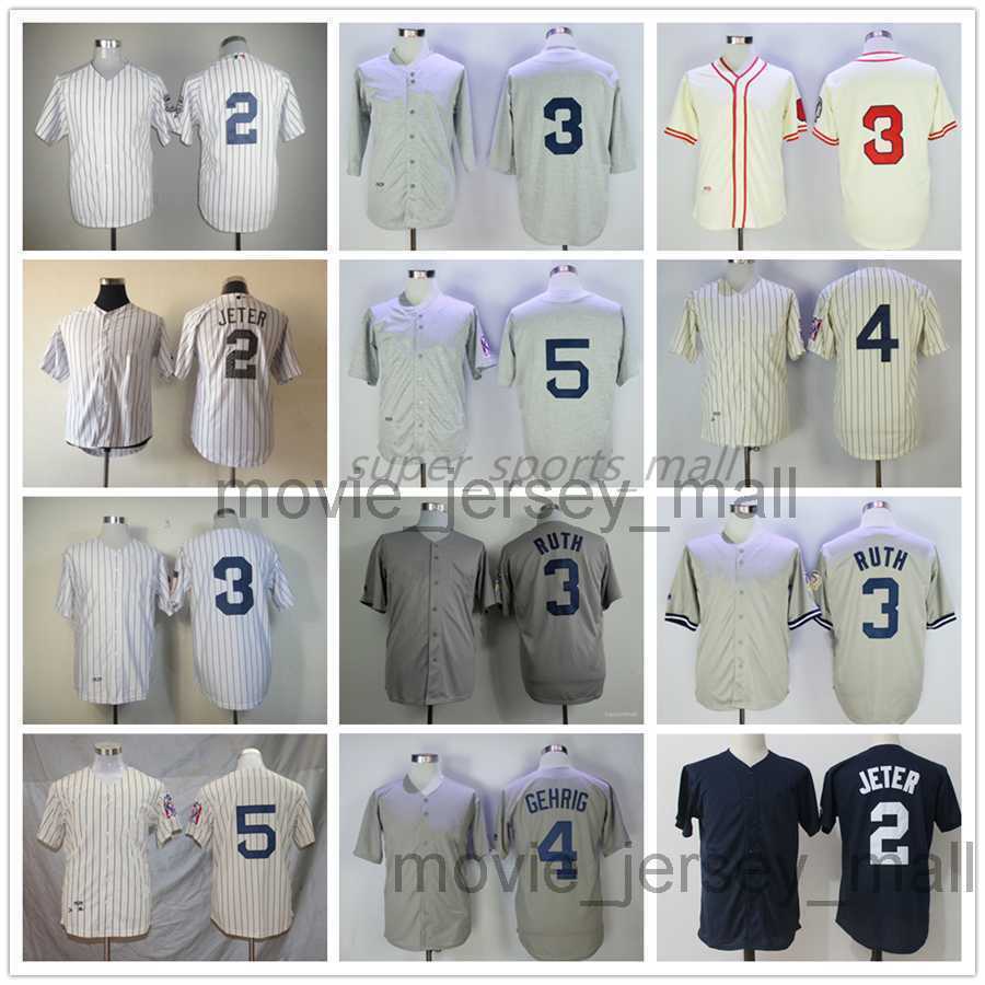 Vintage College Baseball Wears Jersey 3 Babe Ruth 2 Derek Jeter 4 Lou Gehrig 5 Joe DiMaggio 1939 Jerseys Men Women Youth Size S--XXXL, As picture
Vintage College Baseball Wears Jersey 3 Babe Ruth 2 Derek Jeter 4 Lou Gehrig 5 Joe DiMaggio 1939 Jerseys Men Women Youth Size S--XXXL, As picture