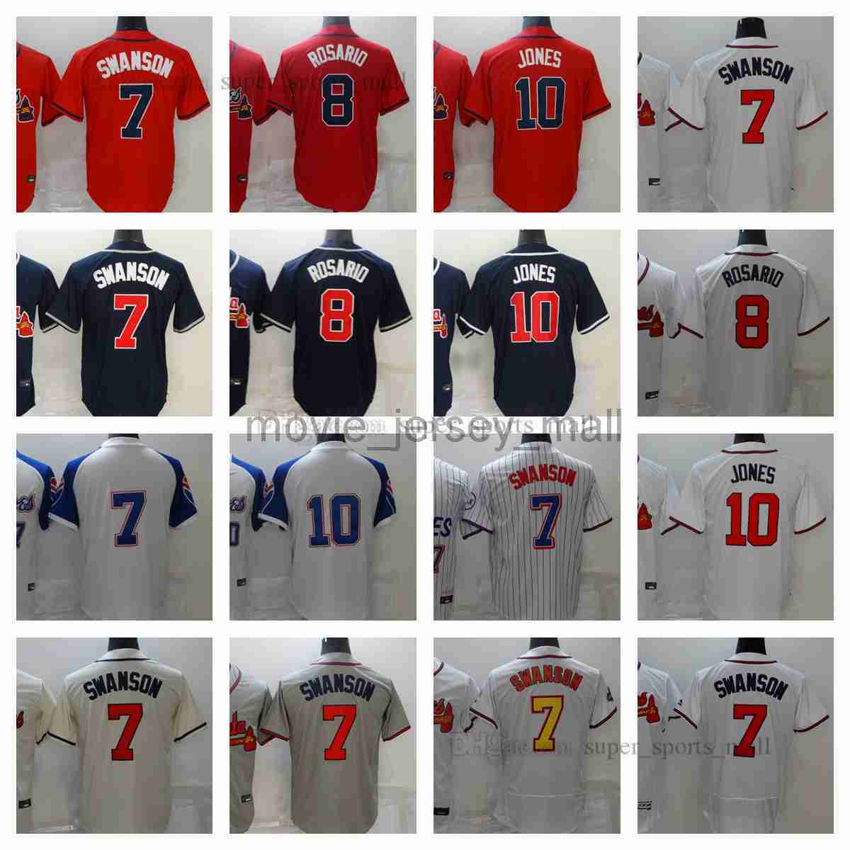 New Baseball Jerseys 7 Dansby Swanson 8 Eddie Rosario 10 Chipper Jones 12 Jorge Soler Jersey Size S, As picture
New Baseball Jerseys 7 Dansby Swanson 8 Eddie Rosario 10 Chipper Jones 12 Jorge Soler Jersey Size S, As picture
