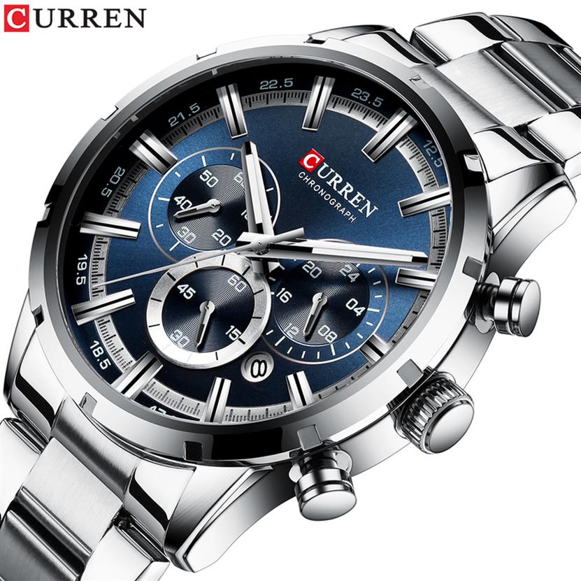 Relogio Masculino CURREN Fashion Mens Watches Top Brand Luxury Wrist Quartz Clock Men Waterproof Chronograph 220329170q, Silver white
Relogio Masculino CURREN Fashion Mens Watches Top Brand Luxury Wrist Quartz Clock Men Waterproof Chronograph 220329170q, Silver white