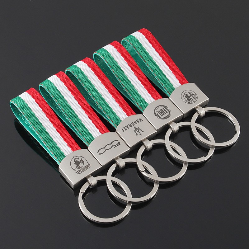 1000 PCS /lot KEY RING FIT FOR Abarth Fiat 500 KEYRING Keyfob Keychain