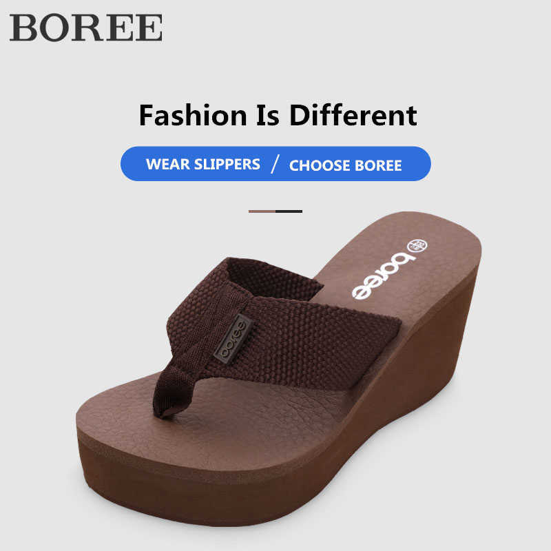 Slippers BOREE Flip Flops Women Shoes Beach Sandals Wedge Platform Light Plus Size Shoes Non-slip Slippers dames teenslippers zomer 2020 Z0317, Auburn
Slippers BOREE Flip Flops Women Shoes Beach Sandals Wedge Platform Light Plus Size Shoes Non-slip Slippers dames teenslippers zomer 2020 Z0317, Auburn
