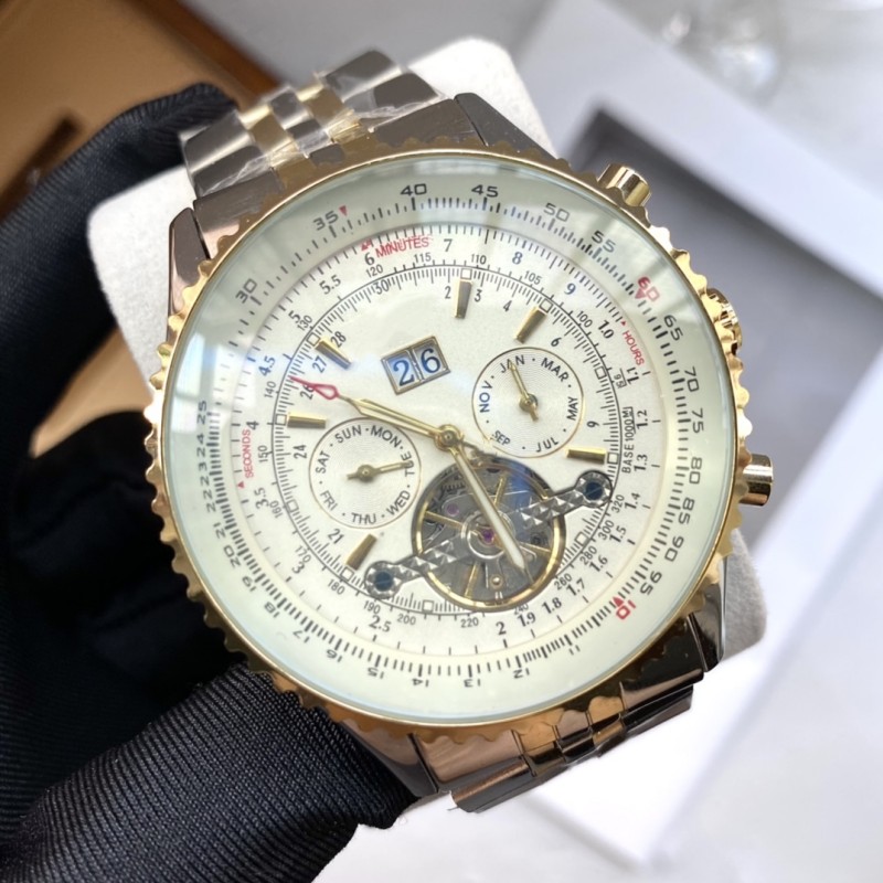 Bretiling mens watches automatic watch 45mm 316L fine steel man watch mechanical watches calendar hollow out
Bretiling mens watches automatic watch 45mm 316L fine steel man watch mechanical watches calendar hollow out