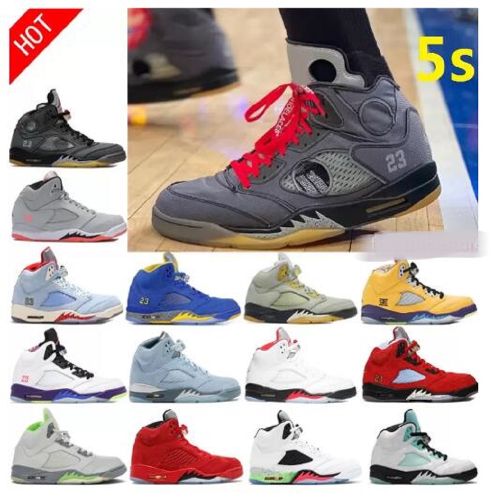 Jumpman 5 Basketball Shoes Men 5s Green Bean Dark Concord Racer Blue Raging Bull Red Suede Jade Horizon Sail What Aqua Crimson Bliss Mens Trainers Sneakers US13, Color 35
Jumpman 5 Basketball Shoes Men 5s Green Bean Dark Concord Racer Blue Raging Bull Red Suede Jade Horizon Sail What Aqua Crimson Bliss Mens Trainers Sneakers US13, Color 35