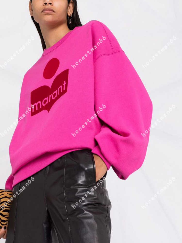 23SS Isabel Marant Women Desginer Fashion Classic Cotton Sweatshirt New IS Style Flocking Loose Rose Women Sweater Without Velvet Sportshirt, Rose red - no velvet
23SS Isabel Marant Women Desginer Fashion Classic Cotton Sweatshirt New IS Style Flocking Loose Rose Women Sweater Without Velvet Sportshirt, Rose red - no velvet